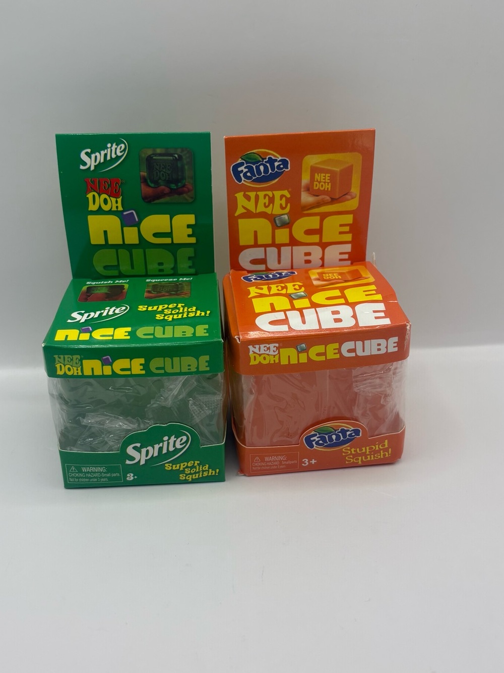 NICE CUBE SODA SET SPRITE AND FANTA SQUISHY TOY SUGAR MATERIAL.